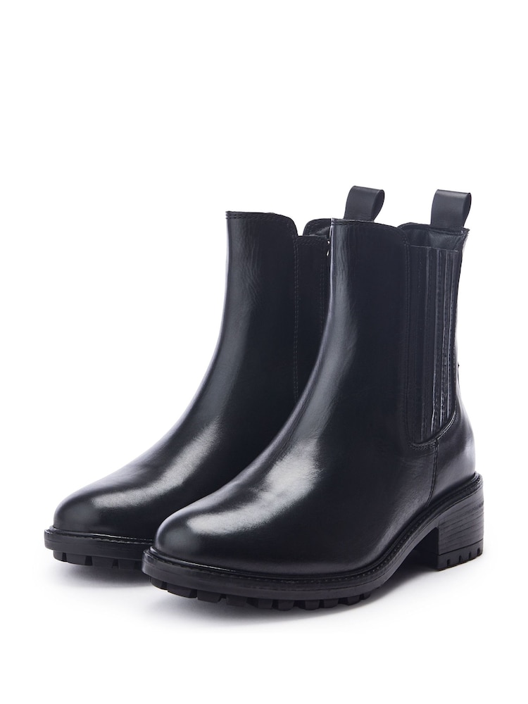 Moda in Pelle Ostyn Western Chelsea Boots With Cleated Sole - Imagem 2 de 4