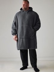BadRhino Big & Tall Grey Blanket Hoodie - Image 1 of 3