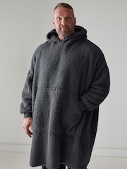 BadRhino Big & Tall Grey Blanket Hoodie - Image 2 of 3