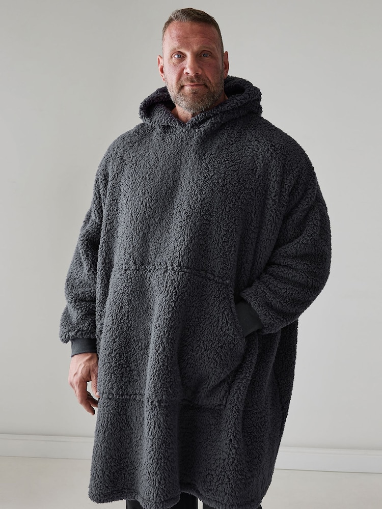 BadRhino Big & Tall Grey Blanket Hoodie - Image 2 of 3