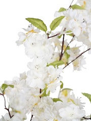 Libra Interiors White Faux Cherry Blossom Plant 4.6ft - Image 3 of 4
