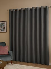 Furn The Ultimate Velvet 100% Blackout Eyelet Curtains - صورة 2 من 6