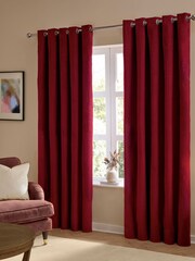 Furn The Ultimate Velvet 100% Blackout Eyelet Curtains - صورة 1 من 6