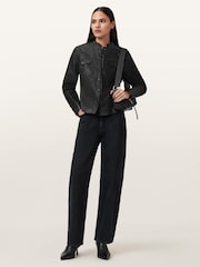 AllSaints Black Rock Shirt - Image 3 of 8
