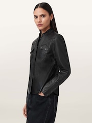 AllSaints Black Rock Shirt - Image 6 of 8