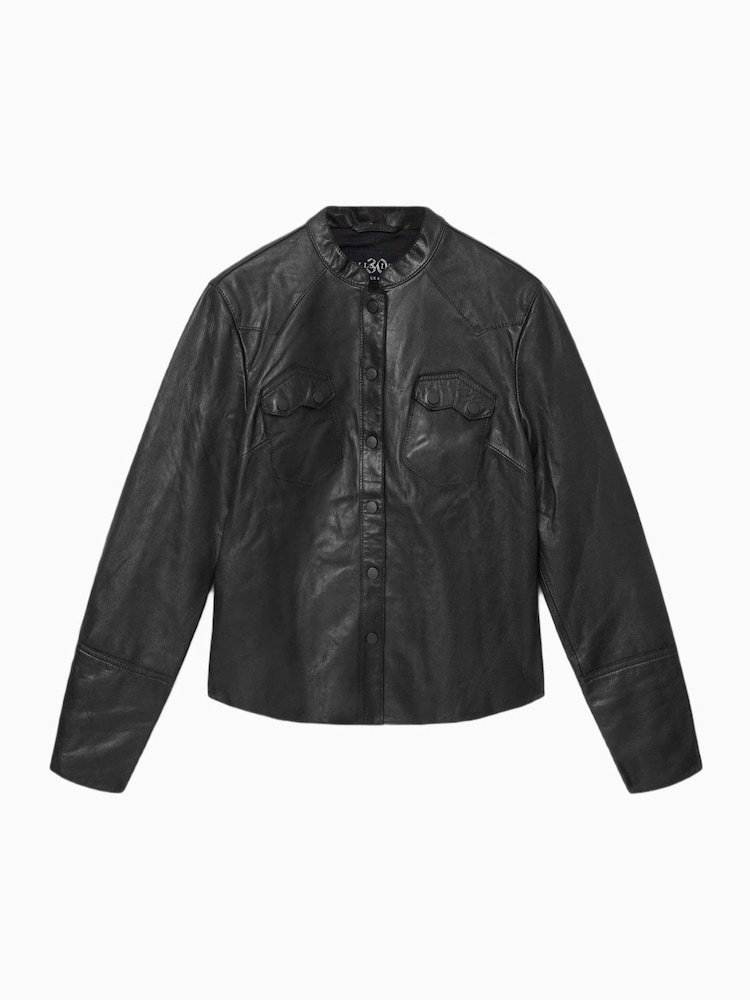 AllSaints Black Rock Shirt - Image 8 of 8