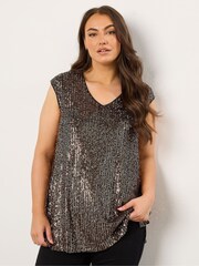 Evans Sequin Vest Top - Image 1 of 5