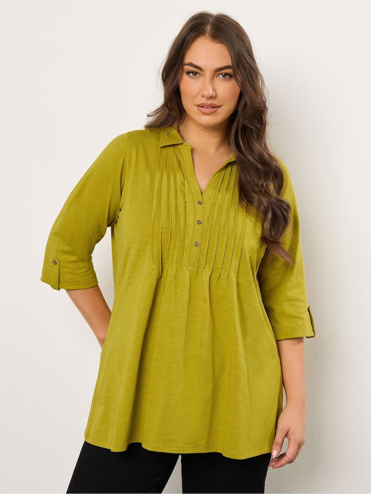 Evans Pintuck Henley Top - Image 1 of 5