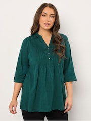 Evans Pintuck Henley Top - Image 1 of 5