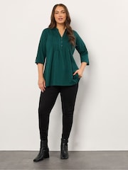 Evans Pintuck Henley Top - Image 2 of 5