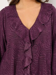 Evans Burnout Frill Black Top - Image 4 of 5