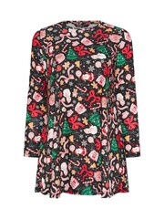 Yours Curve Black Novelty Swing Tunic - Image 5 of 5