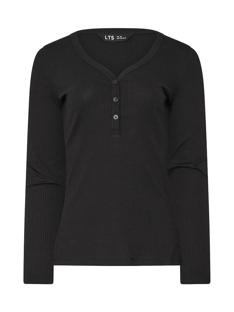 Long Tall Sally Long Sleeve Ribbed Henley Top - صورة 5 من 5 Long Tall Sally Long Sleeve Ribbed Henley Top - صورة 5 من 5