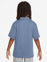 Nike Work Blue Club Short Sleeve Knit Polo Shirt - Image 2 of 2