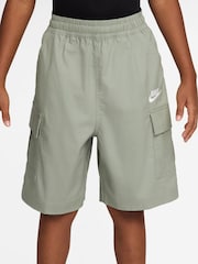 Nike Spruce Fog Grey Club Woven Cargo Shorts - Image 1 of 1