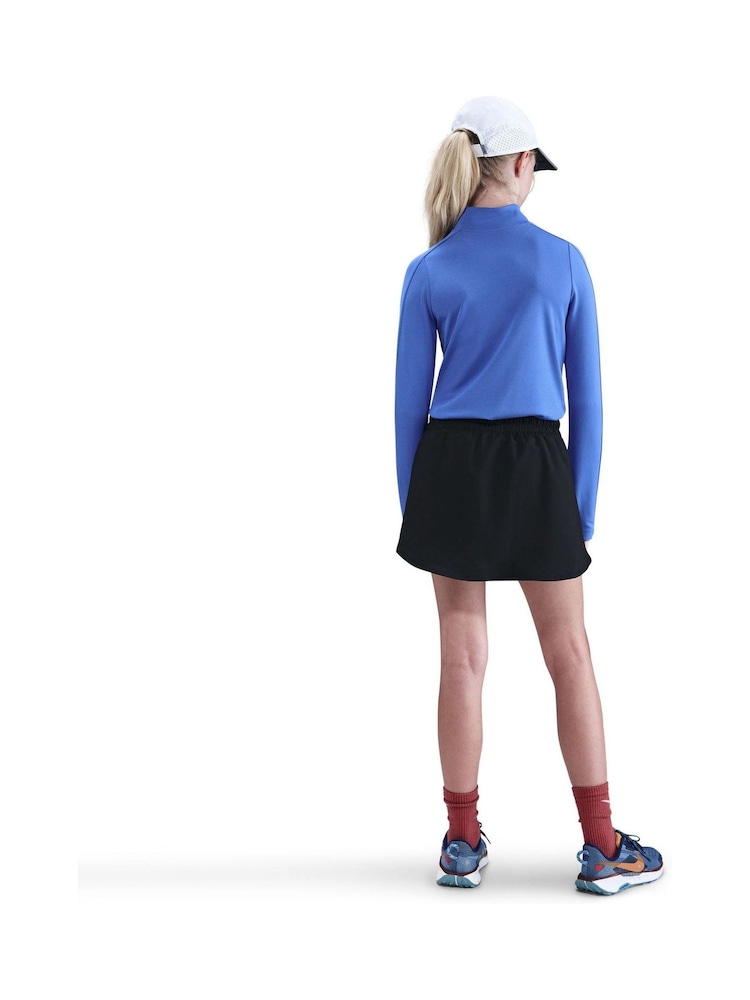 أسود - Nike One Dri-FIT High-Waisted Skort - Image 2 of 5