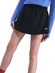 أسود - Nike One Dri-FIT High-Waisted Skort - Image 3 of 5