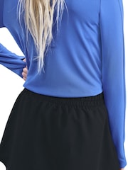 أسود - Nike One Dri-FIT High-Waisted Skort - Image 4 of 5