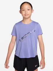 Nike Purple Pro Dri-FIT Short Sleeve T-Shirt - Image 1 of 3