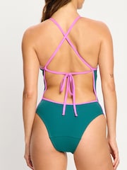 ModiBodi Green Period Swimwear Deep Plunge One Piece Super Swimsuit - Image 2 of 7