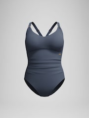 Speedo Grey Womens Shaping V-Neck Swimsuit - Image 6 of 6