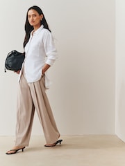 Nothing Ordinary White Linen Shirt - Image 3 of 5