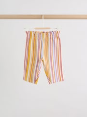 Rust Brown Short Sleeve Baby Top And Wide Leg 2 Piece Set (0mths-2yrs) - Image 6 of 13