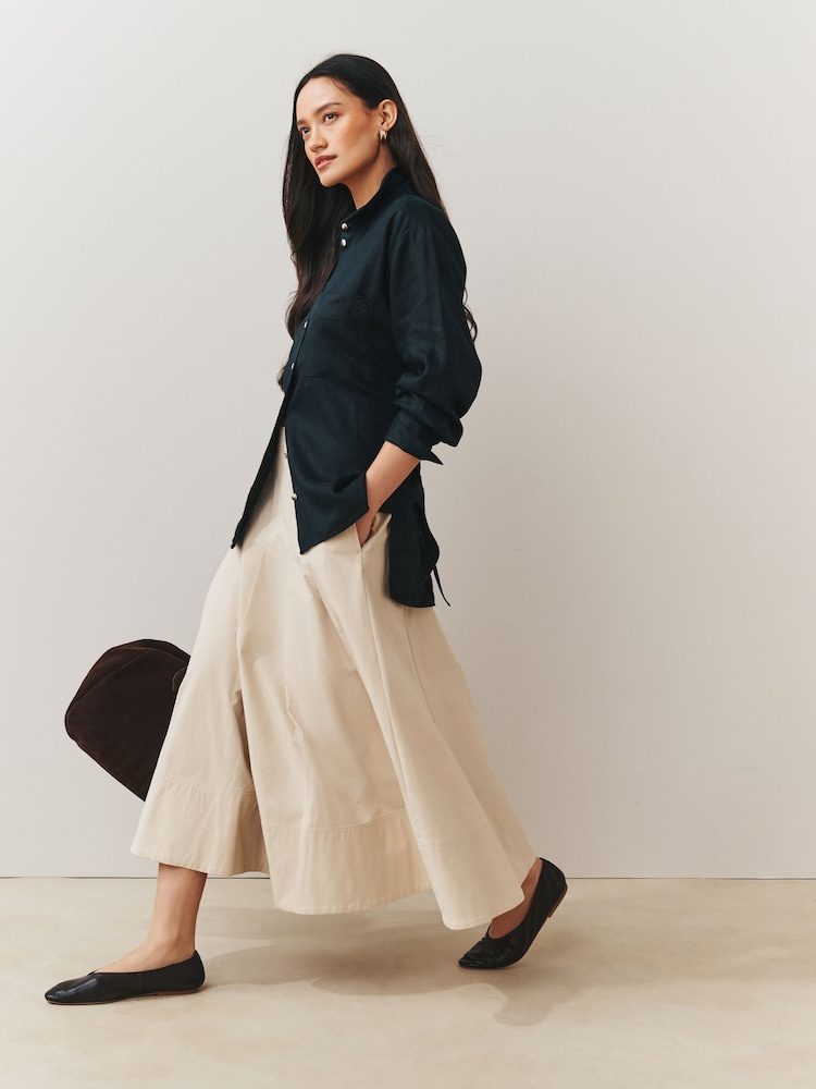 Nothing Ordinary Black Linen Shirt - Image 2 of 5