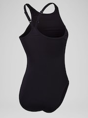 Speedo Black Womens Endurance+ Longer Body V-Neck Swimsuit - Image 6 of 6