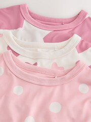粉色 - Pink/Ecru Nighties 3 Pack (2-12yrs) - 圖片 6/7