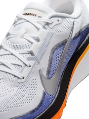 Nike White/Blue Pegasus 42 Running Trainers - Image 6 of 8