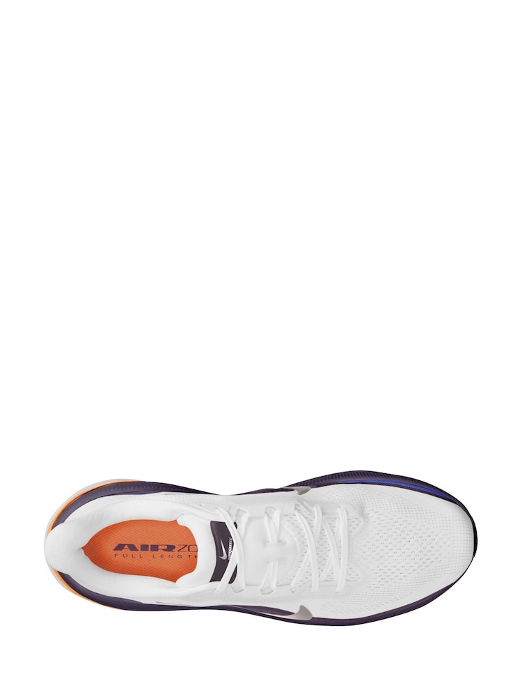 Nike White/Blue Pegasus 42 Running Trainers - Image 9 of 9