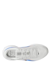 Nike White/Blue Downshifter 14 Running Trainers - Image 3 of 4