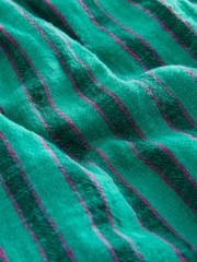 Green Stripe Double Cloth Board Shorts - Image 6 of 7