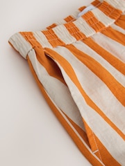 Orange Stripe Pull On Super Wide Leg Trousers - Image 7 of 8