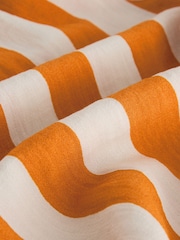 Orange Stripe Pull On Super Wide Leg Trousers - Image 8 of 8