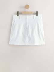 White Linen Rich Mini Skirt - Image 5 of 7
