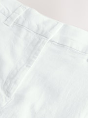 White Linen Rich Mini Skirt - Image 7 of 7