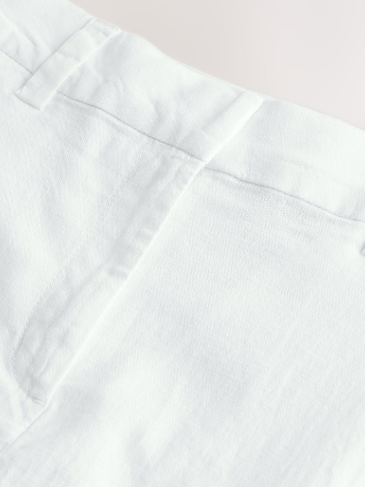 White Linen Rich Mini Skirt - Image 7 of 7