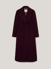 Jigsaw Purple Wool Maxi City Coat - Image 1 of 1