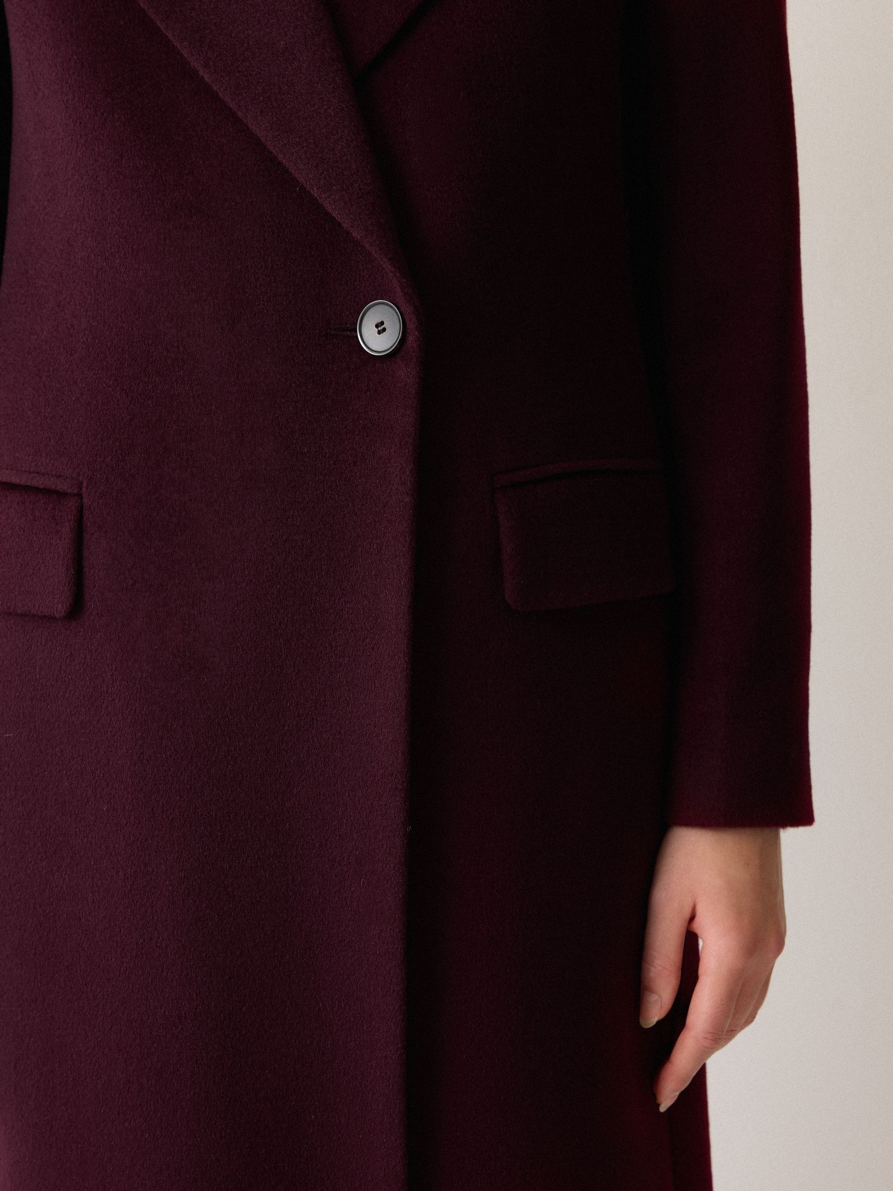 Buy Jigsaw Purple Wool Maxi City Coat from Next USA