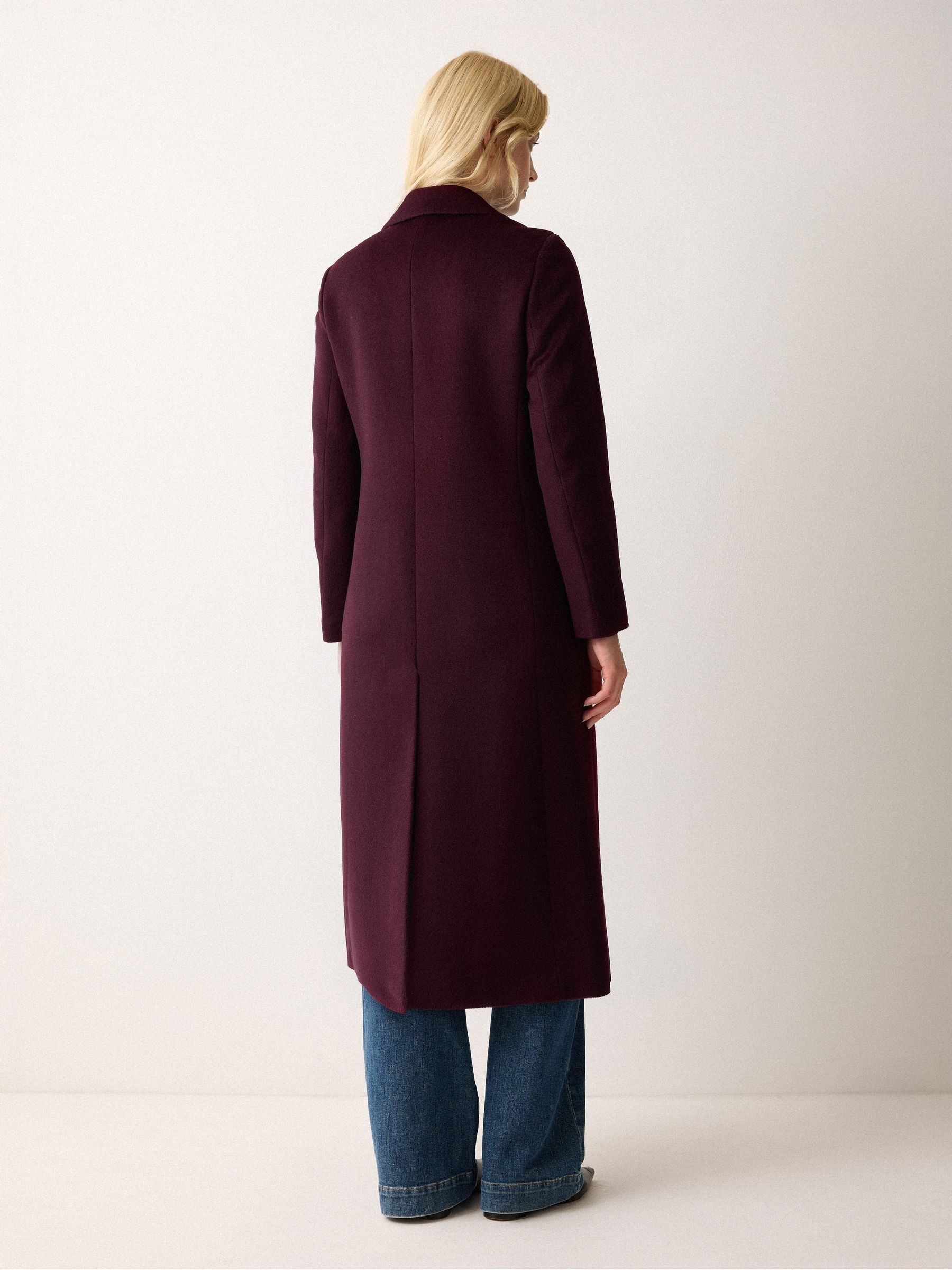 Buy Jigsaw Purple Wool Maxi City Coat from Next USA
