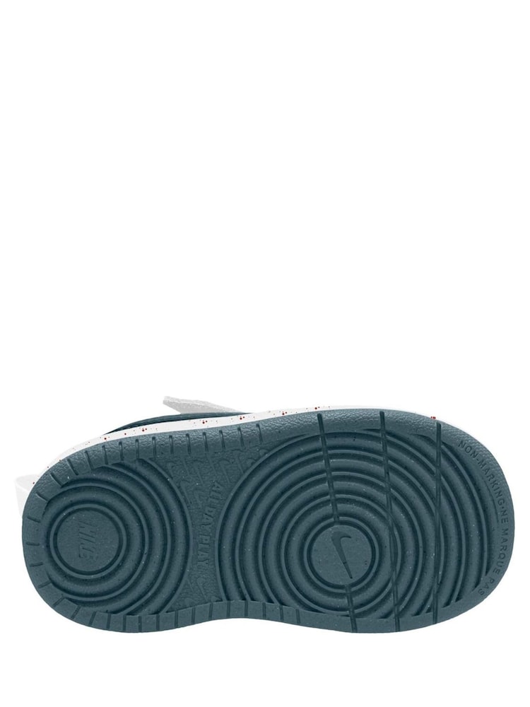 Nike White/Blue Green Infant Court Borough Low Recraft Trainers - Image 4 of 4 Nike White/Blue Green Infant Court Borough Low Recraft Trainers - Image 4 of 4