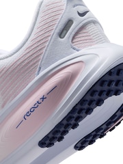 Nike White/Pink Youth Vomero 18 Road Running Trainers - Image 11 of 11
