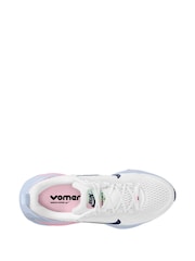 Nike White/Pink Youth Vomero 18 Road Running Trainers - Image 8 of 11