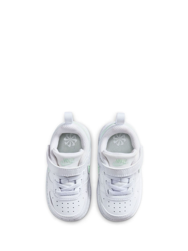 Nike White Green Infant Court Borough Low Recraft Trainers - Image 7 of 7