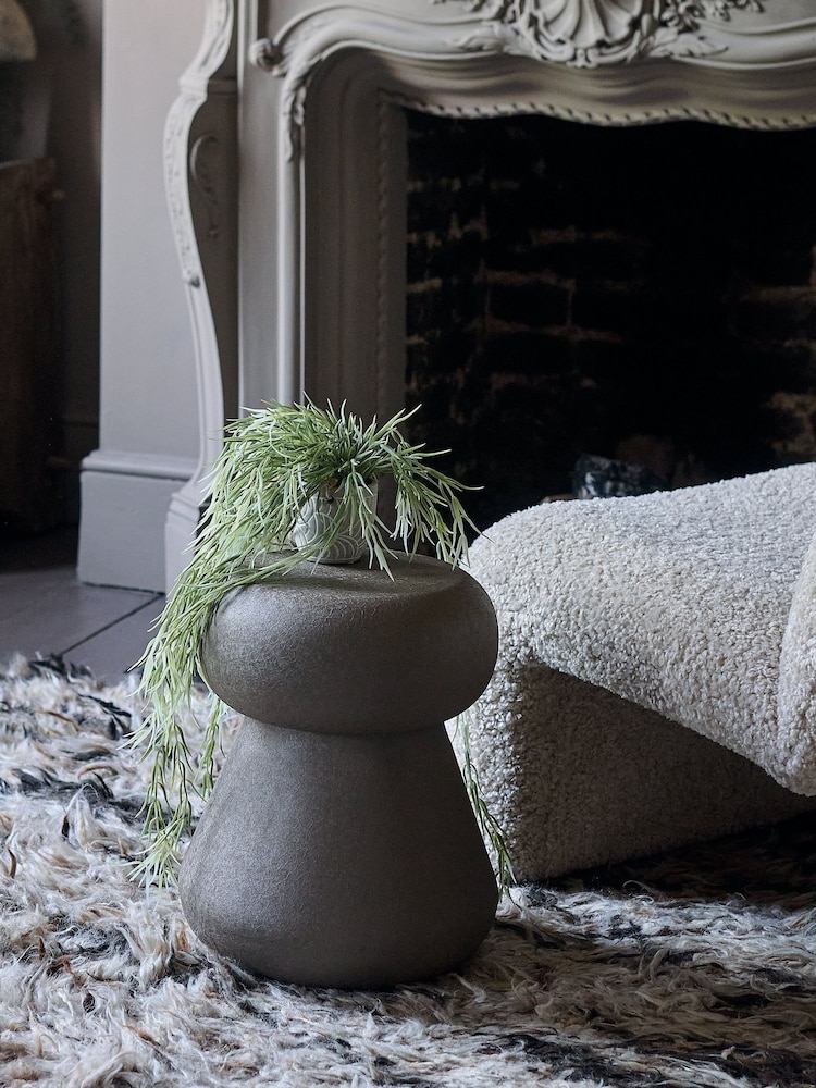 Abigail Ahern Grey Mola Metal Stool - Image 2 of 5