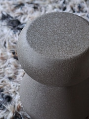 Abigail Ahern Grey Mola Metal Stool - Image 4 of 5