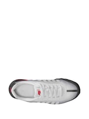 Nike White/Black Orange Youth Air Max Invigor Trainers - Image 8 of 8