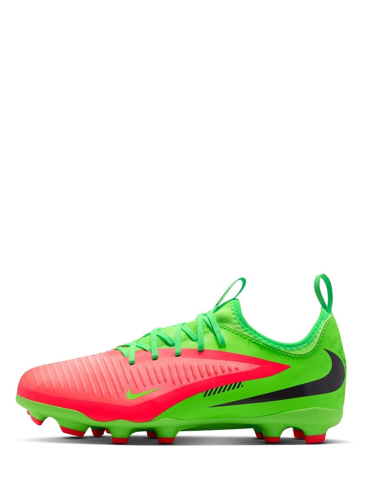 Nike Red Junior Phantom 6 Low Academy Firm Ground / Multi-Ground  Football Boots - Image 2 of 9